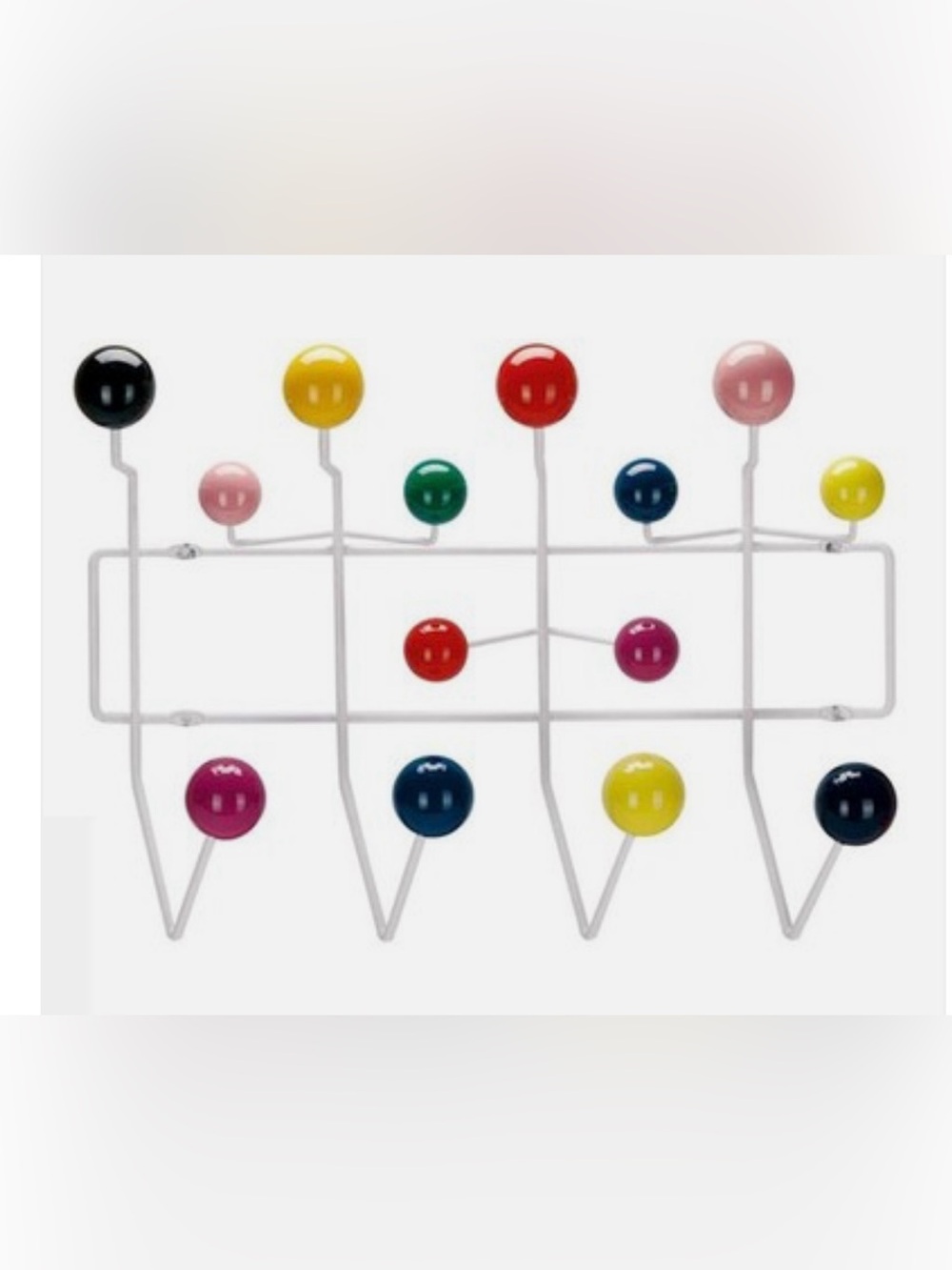 Eames Hang-It-All Herman Miller Multicolor Coat Rack Wall Hooks MCM